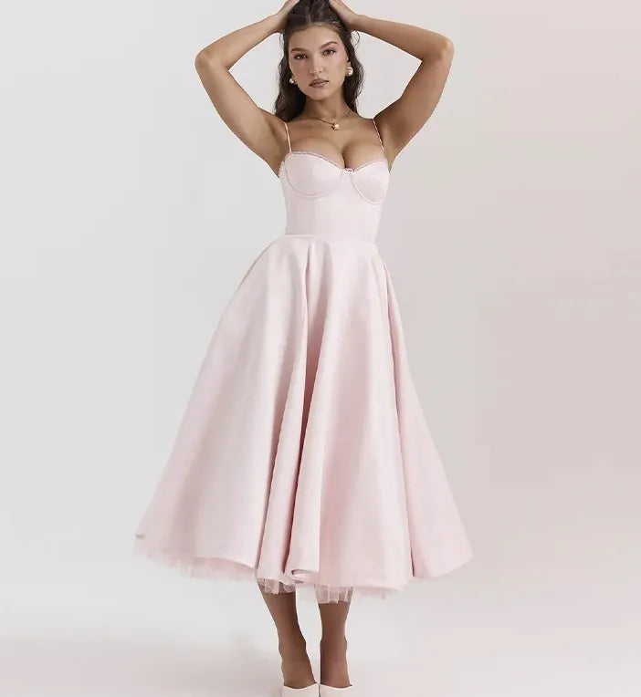 VESTIDO MIDI CLOE - DUPLA CAMADA MAX