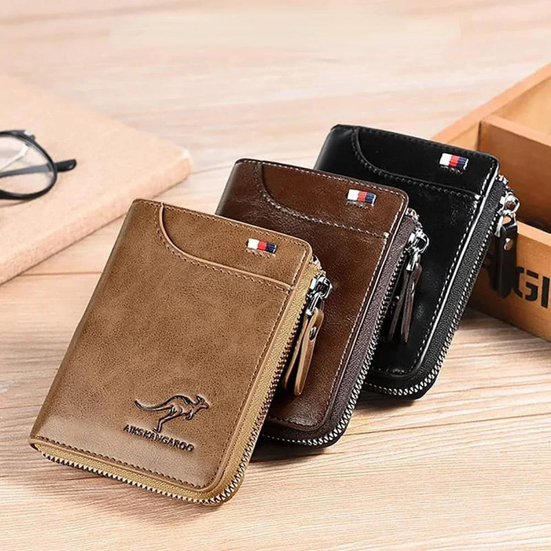 Carteira Anti Furto canguru masculina com bloqueio RFID