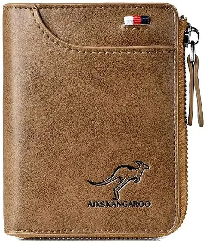 Carteira Anti Furto canguru masculina com bloqueio RFID