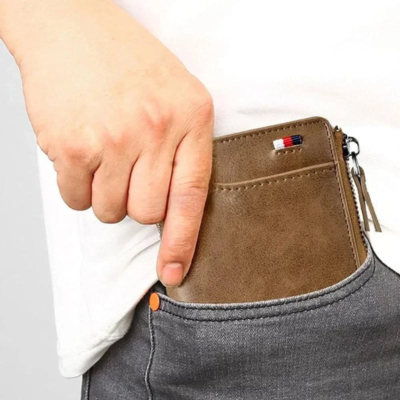 Carteira Anti Furto canguru masculina com bloqueio RFID