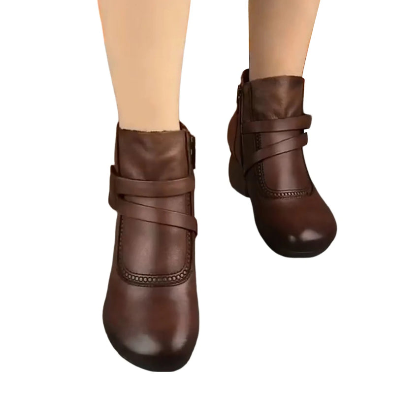Botas de tornozelo de salto baixo