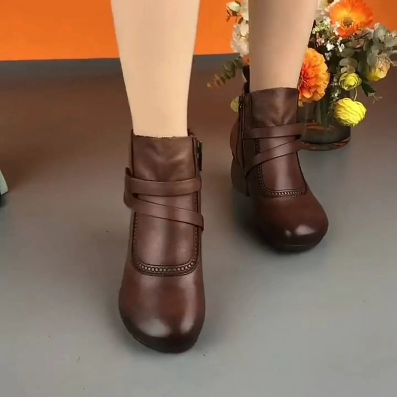 Botas de tornozelo de salto baixo